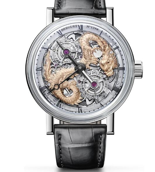 BREGUET Classique Double Tourbillon Dragon 5345 Replica Watch 5345PT/1S/9XU 05